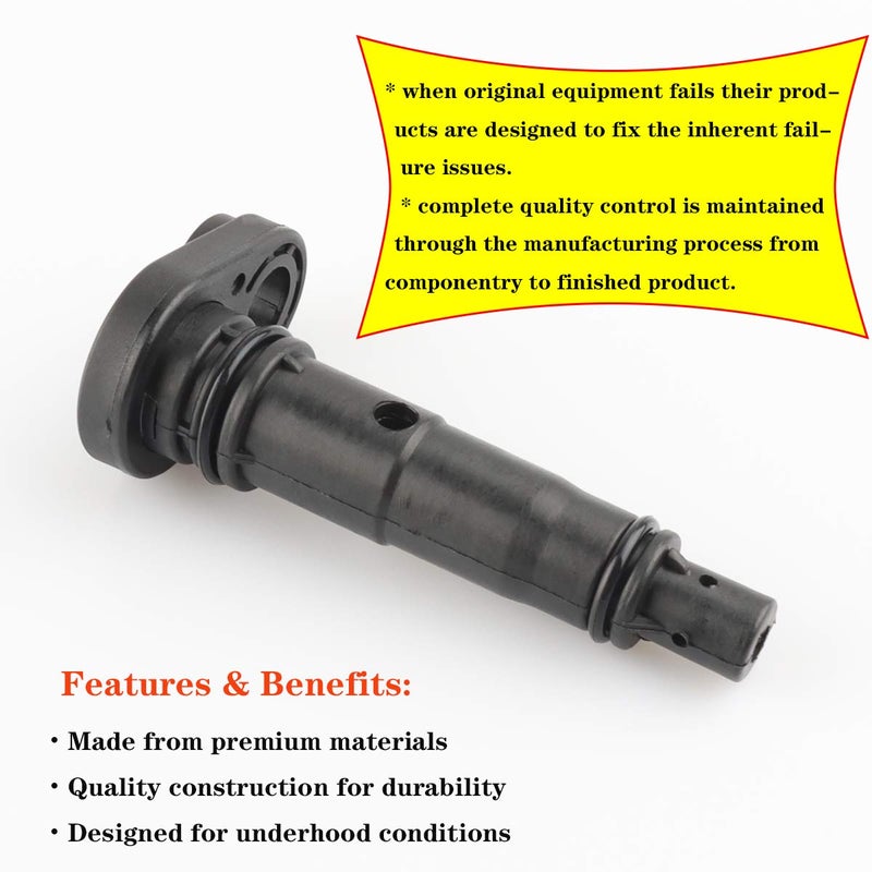 TeileHaus Exhaust PCV Valve 17130-RCA-A02, 17130RCAA02, V384 Compatible with Honda Accord, Acura, Saturn - Odyssey Pilot, TL, Vue - Positive Crankcase Valve 17130RCAA01, 0450358, PCV374, 6P1243, 12582052 - Image 3